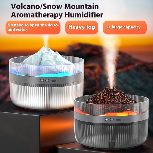 Volcano Flame Humidifier- RGB  Aroma  Diffuser With Relaxing Mist